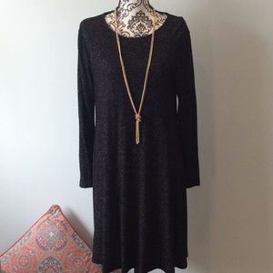 Old Navy Luxe Long Sleeve Swing Dress